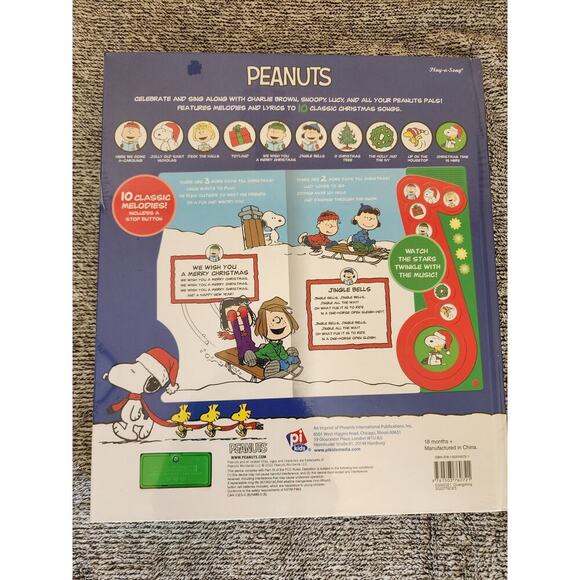 PEANUTS "Chistmas Time is Here" Musical Storybook-Brand New - Picture 2 of 2